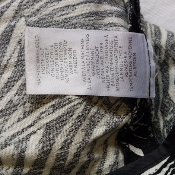 audrey & celine linen rayon blend palm print shorts size 6 - Picture 10 of 10